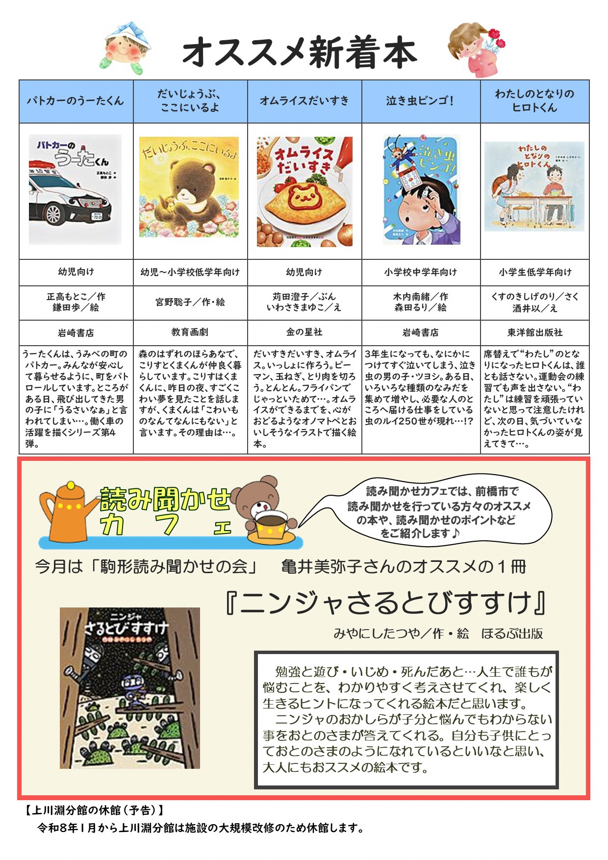 前橋こども図書館だより2025年5月号ウラ