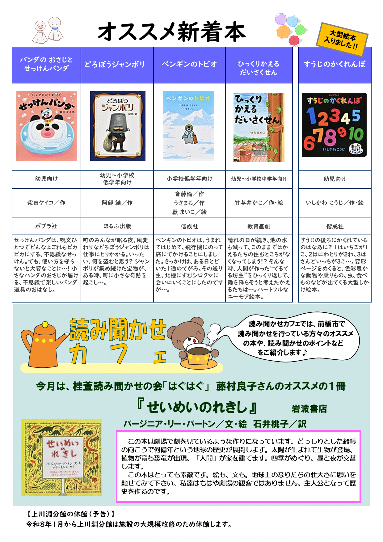 前橋こども図書館だより2025年6月号ウラ