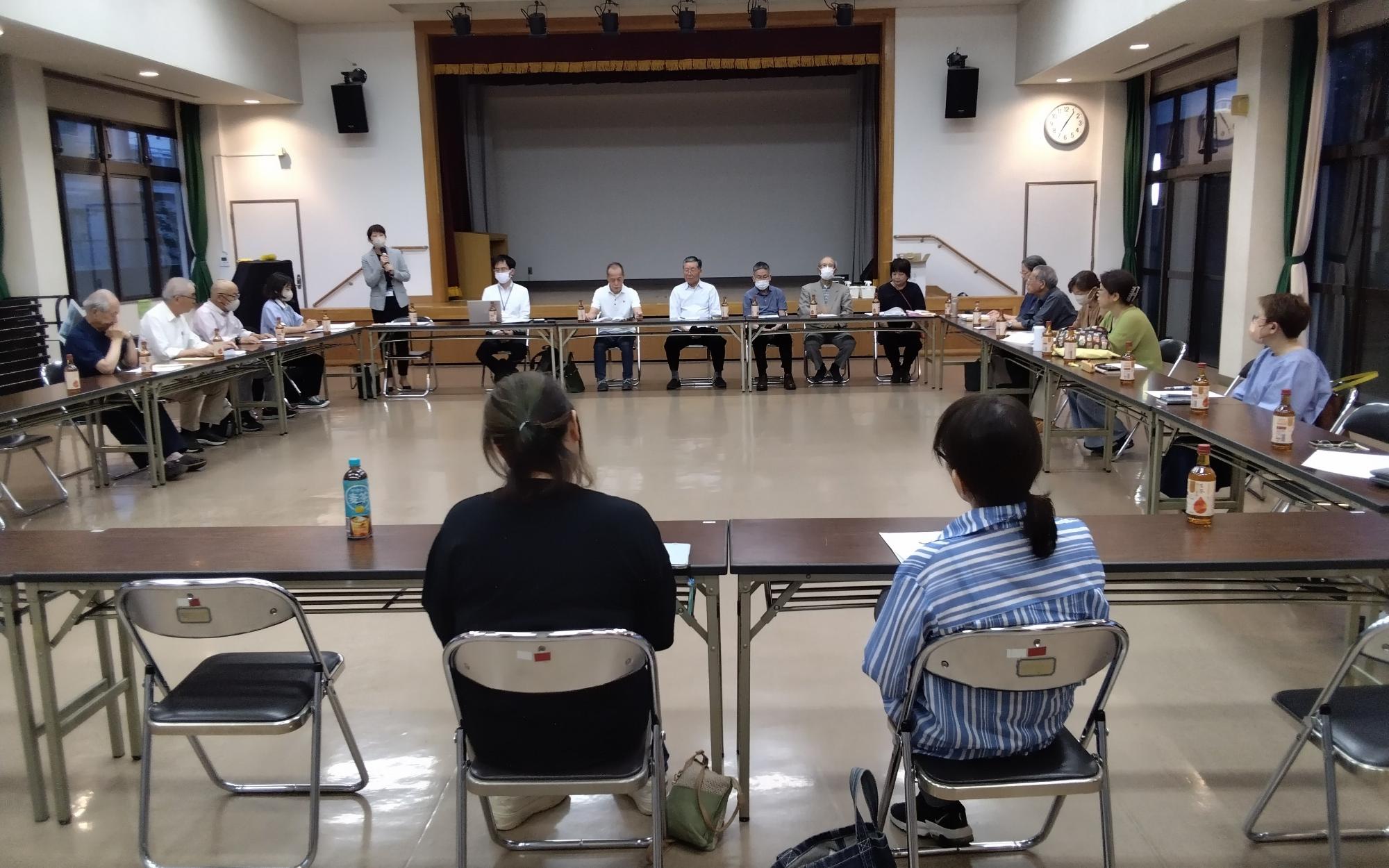 天川地区の地域づくり総会の様子