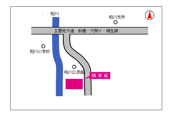 隣保館地図のイラスト