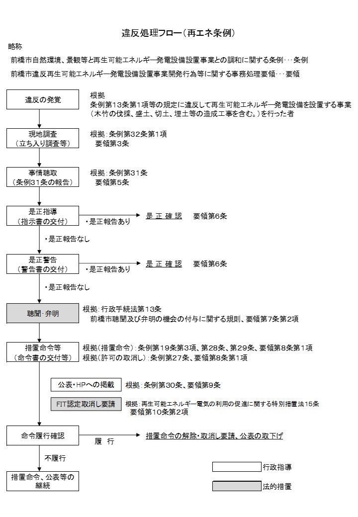 違反処理フロー