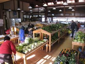 農産物直売所店内の写真