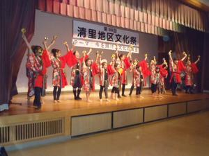 文化祭のステージにたつだんべえ部会のみなさん