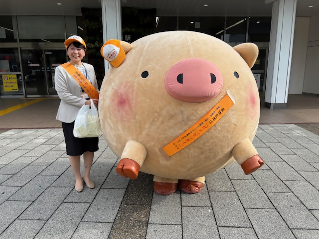 薬物乱用防止の啓発活動(市長ところとん)