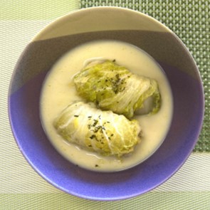 ロール白菜(豆乳スープ)