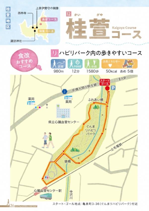 リハビリパーク内の歩きやすいコース