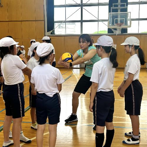 群馬グリーンウイングス訪問授業の様子1
