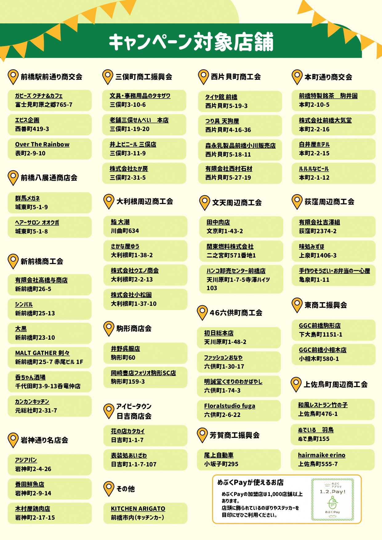 前商連キャンペーンのチラシ画像