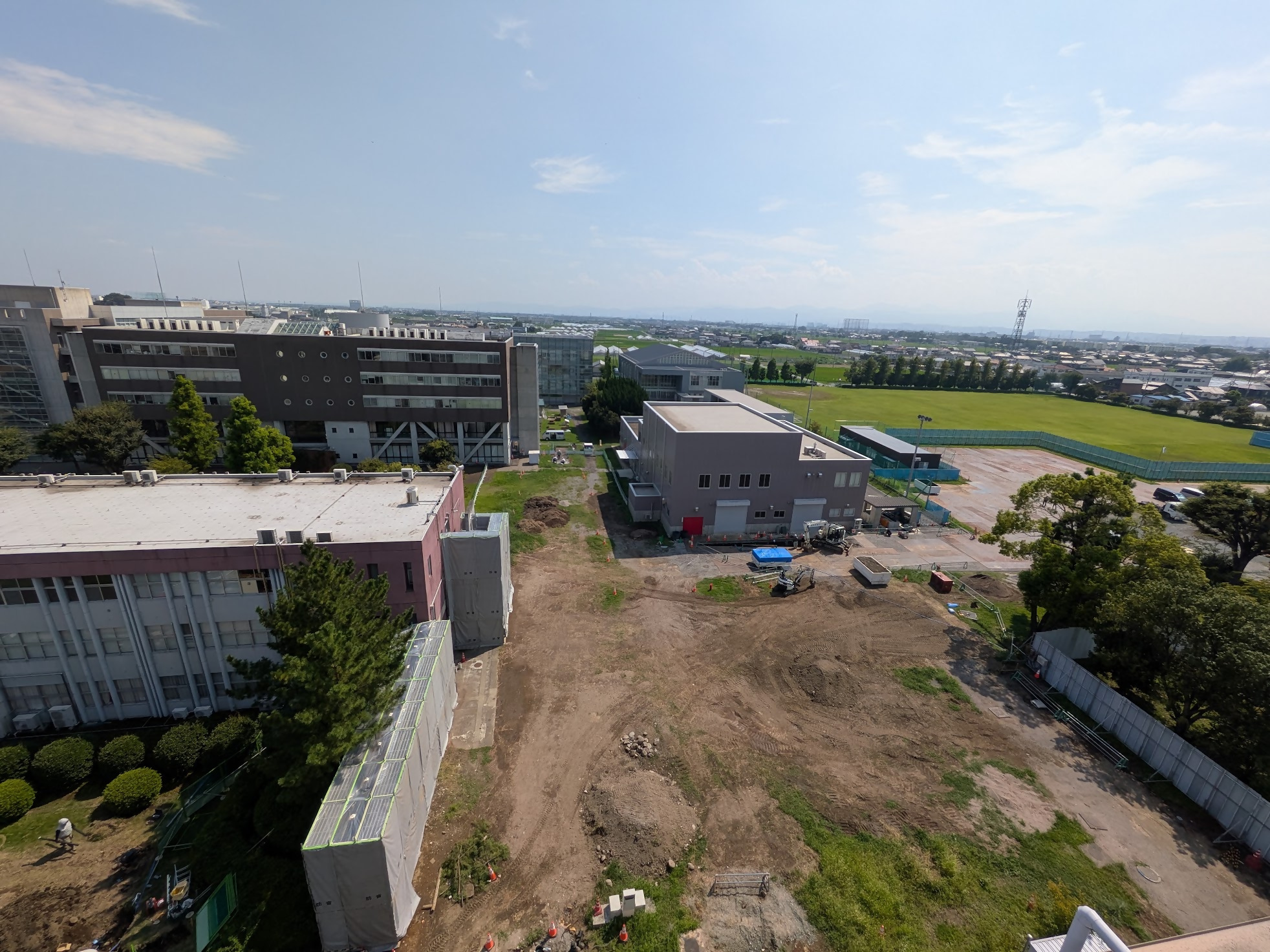 屋上から撮影した写真(8月)