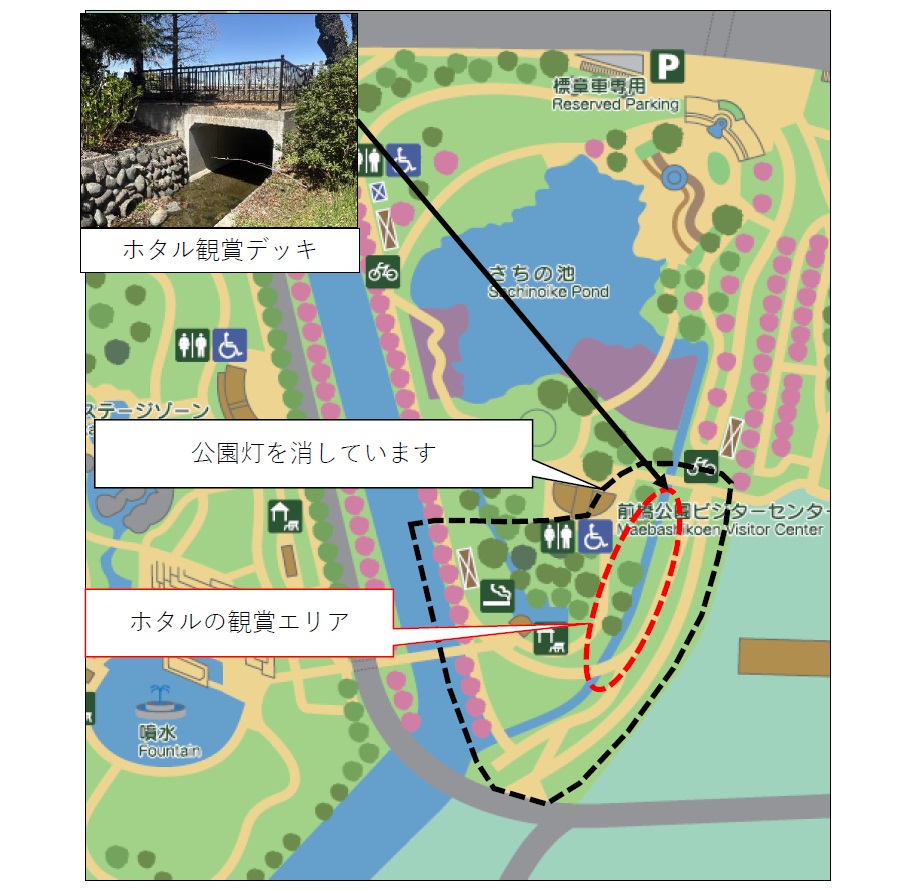 ホタル観賞エリア