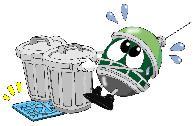 (イラスト)メータボックスのうえに物を置かないでください。