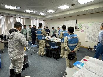 志賀町役場にて打ち合わせ