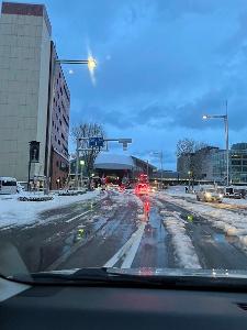 金沢市も雪の中