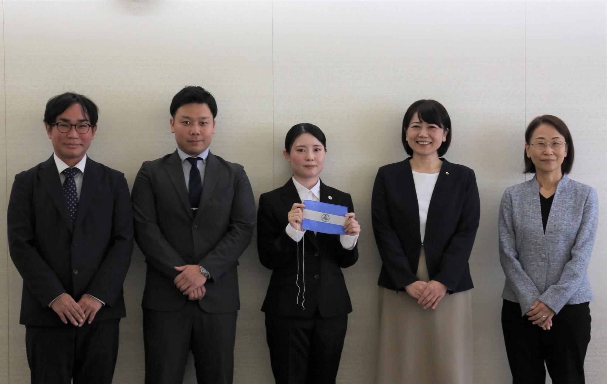 JICAの関係者と小川市長