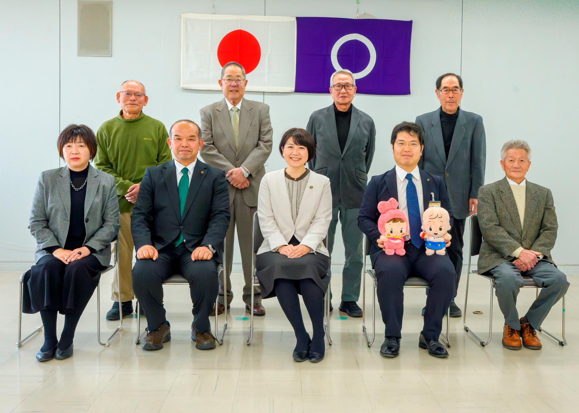 統計功労者と小川市長