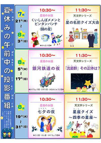 夏休みプラネタリュゥム