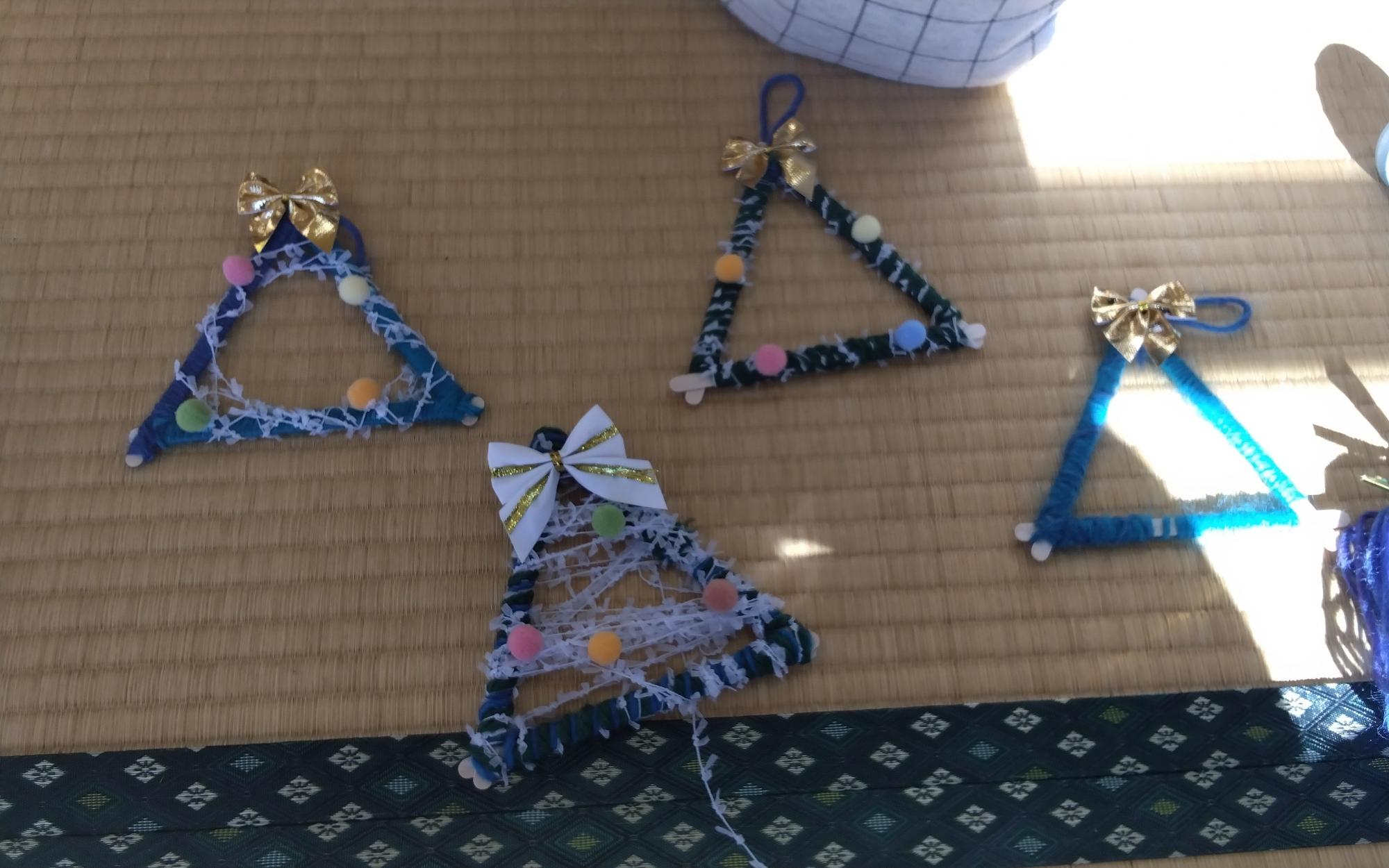 完成したクリスマス・グッズ