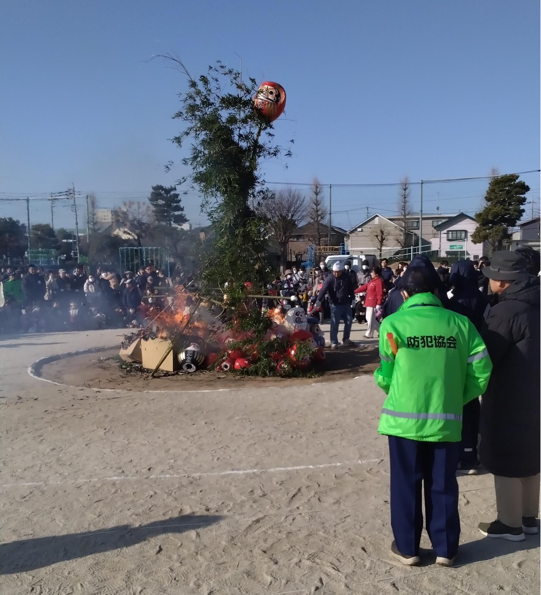 お焚き上げの様子