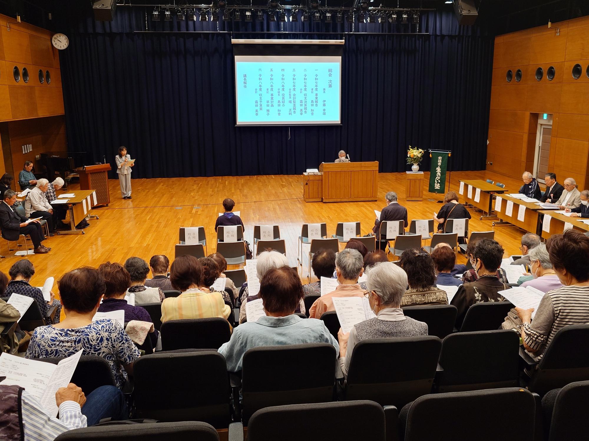 総会の様子