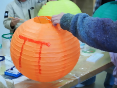 らんたんの絵付け体験の写真