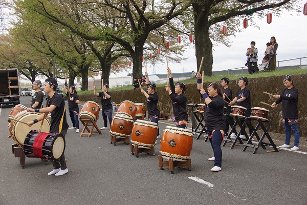 観桜会　大胡風神太鼓