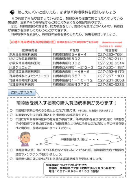 聴こえのセルフチェック