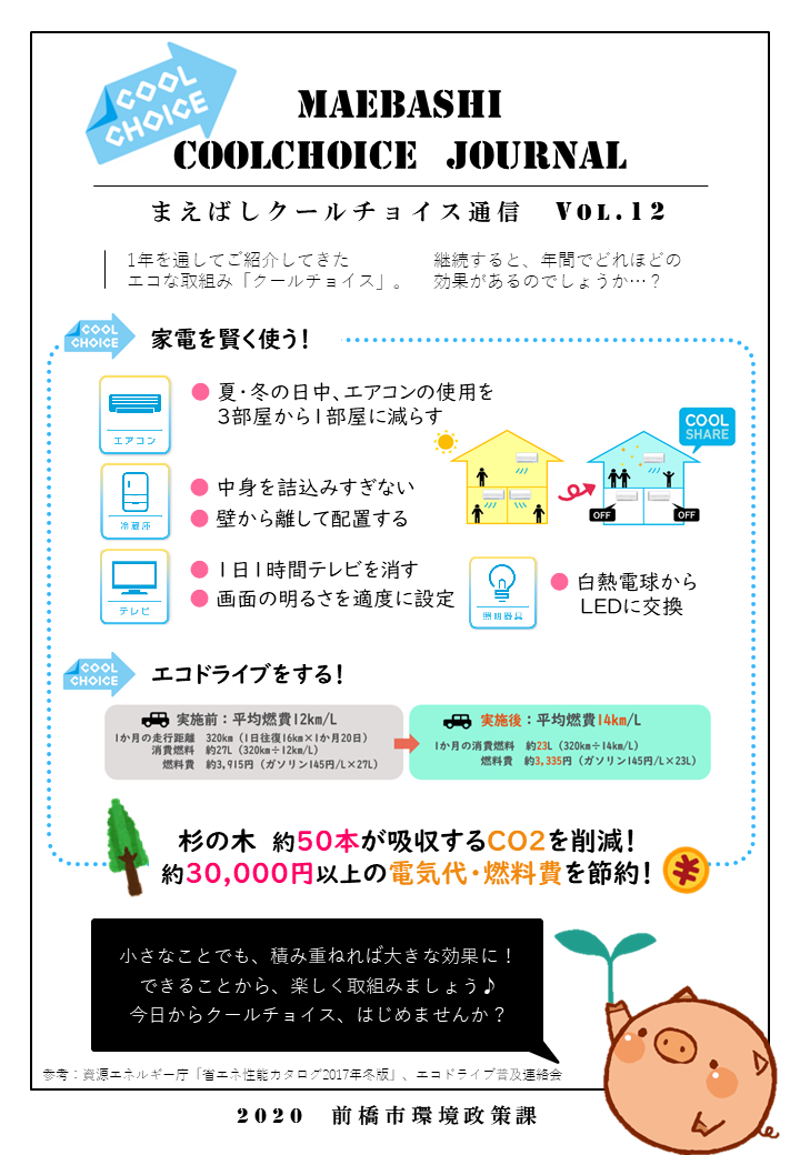 クールチョイス通信最新号の紙面イメージ