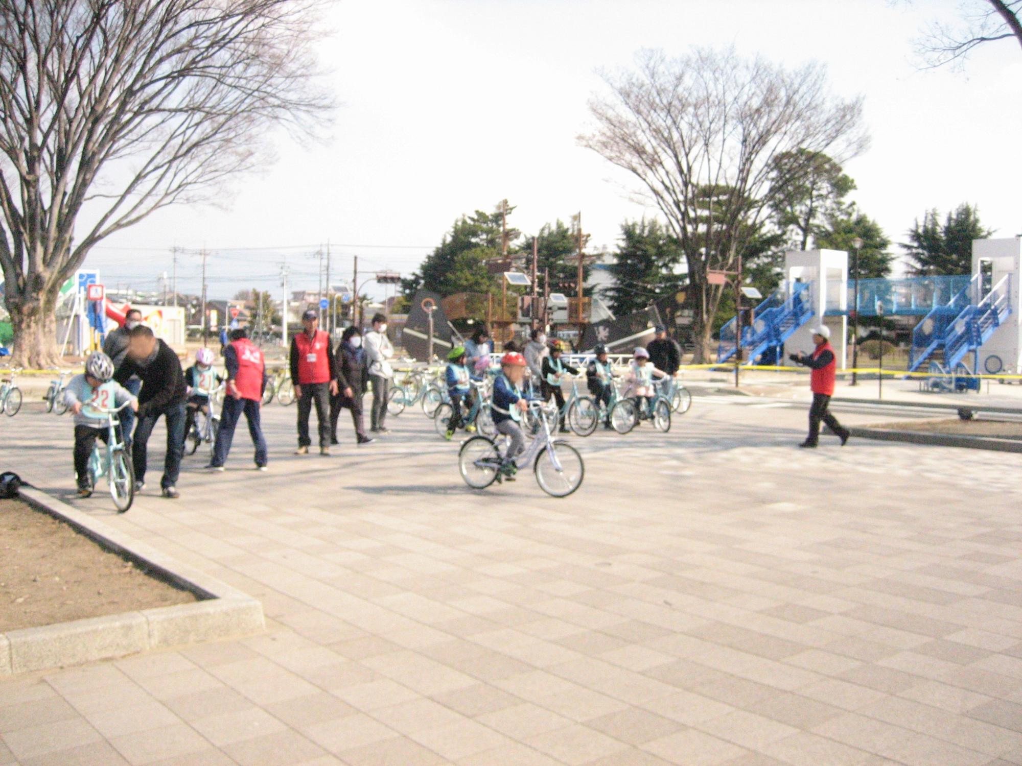 親子自転車乗り教室