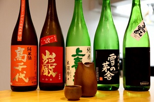 日本酒の瓶の写真