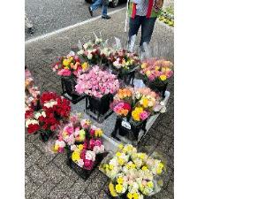 令和6年度前橋産切バラの販売の様子