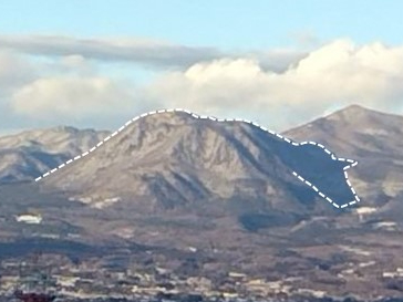 前橋市役所12階から見る赤城の寝牛2