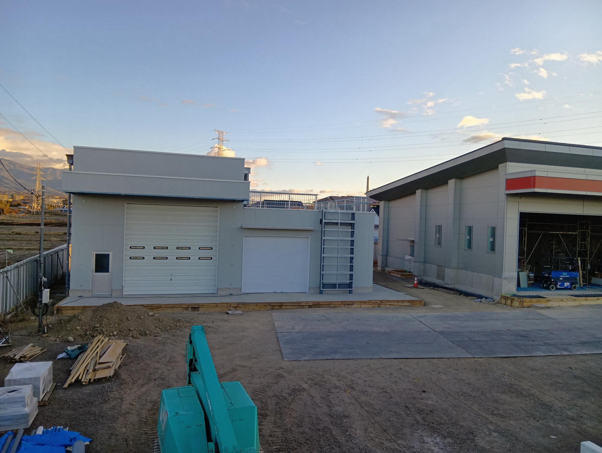 11月末水防倉庫棟写真