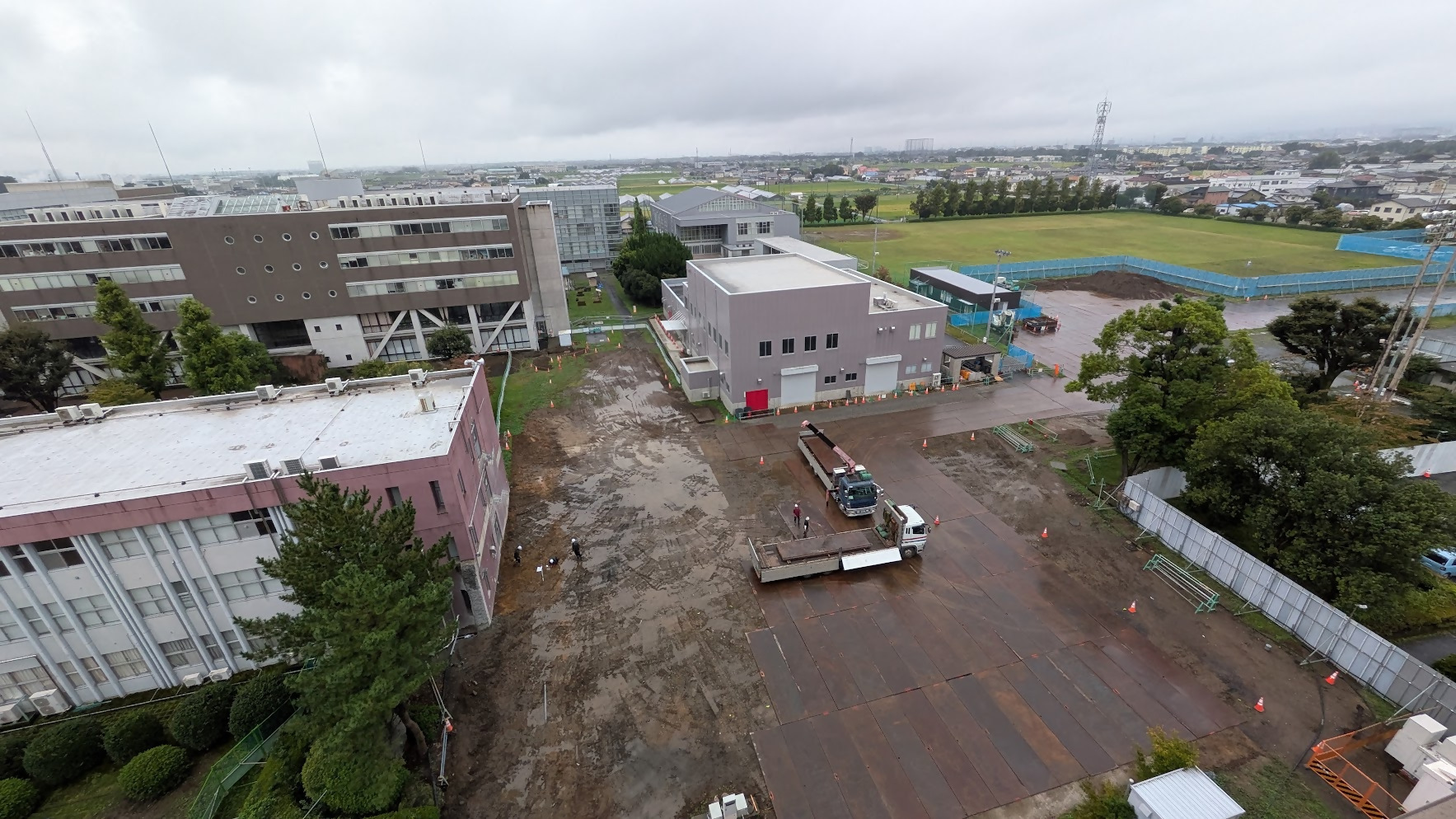 屋上から撮影した写真（8月）