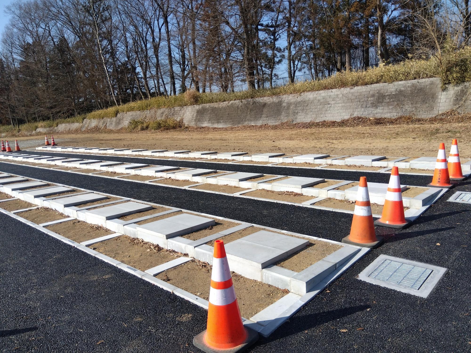 小区画墓地の近景