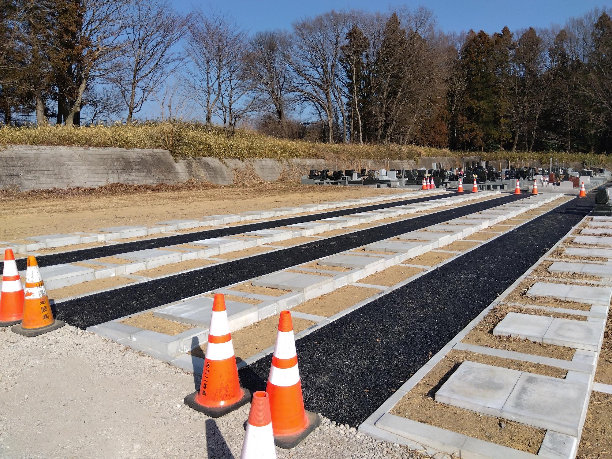小区画墓地遠景