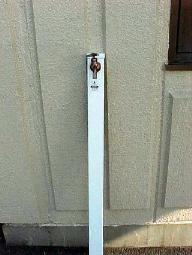 一般的に使用されている屋外蛇口の水栓柱の写真