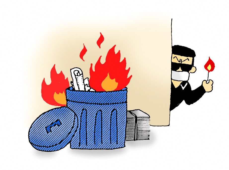 放火されないように燃えやすい物を放置しないようにしましょう
