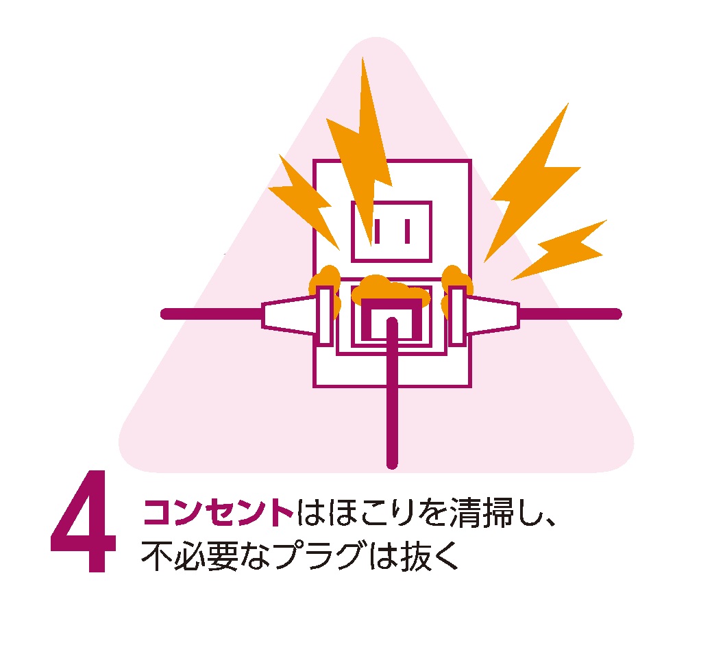 コンセントは定期的に掃除する